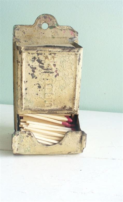 old metal match box|old matchbox lids.